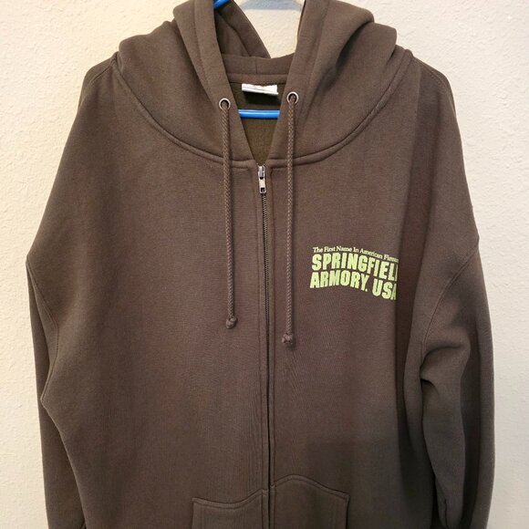 Springfield Armory full zipper hoodie, size XXL. - Picture 1 of 8